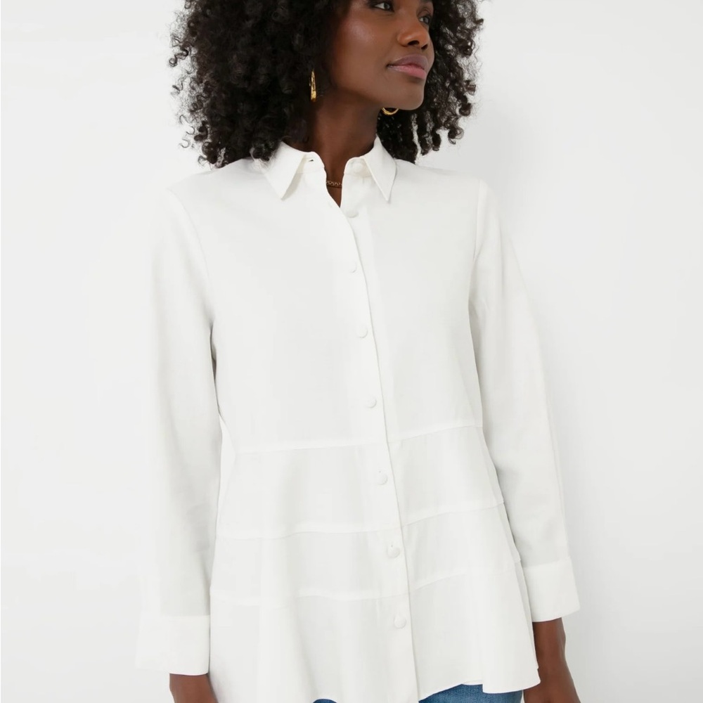NWT Tuckernuck Ashlen Blouse White